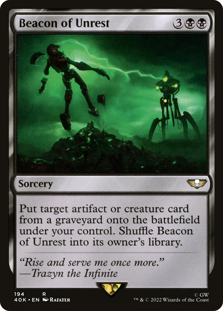 Flambeau de l'Inquiétude — Warhammer 40,000 Commander — Magic: The Gathering
