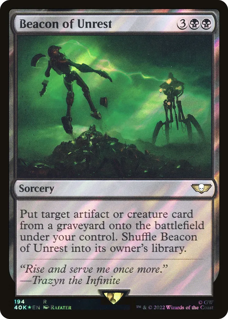 Flambeau de l'Inquiétude — Warhammer 40,000 Commander — Magic: The Gathering