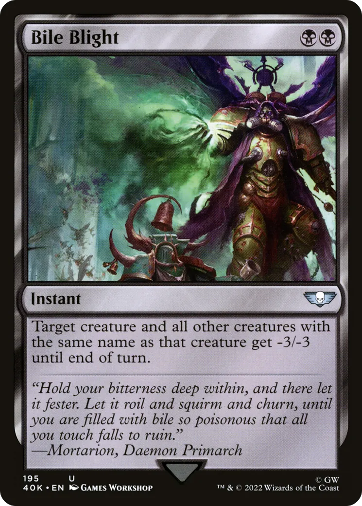 Fléau biliaire — Warhammer 40,000 Commander — Magic: The Gathering