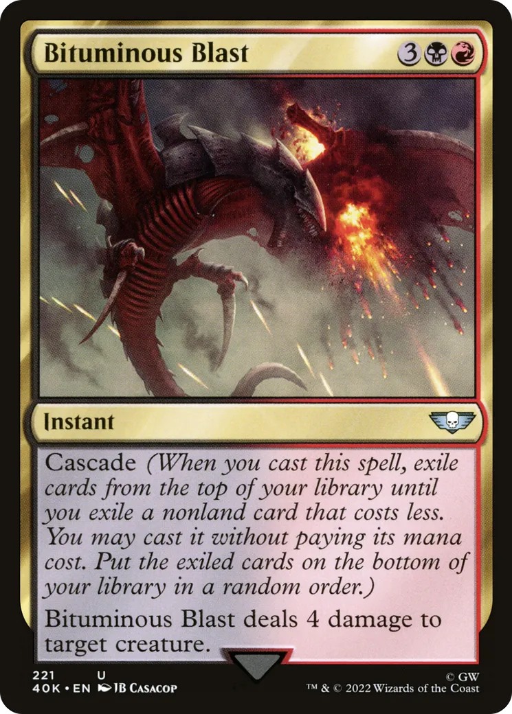 Salve bitumeuse — Warhammer 40,000 Commander — Magic: The Gathering