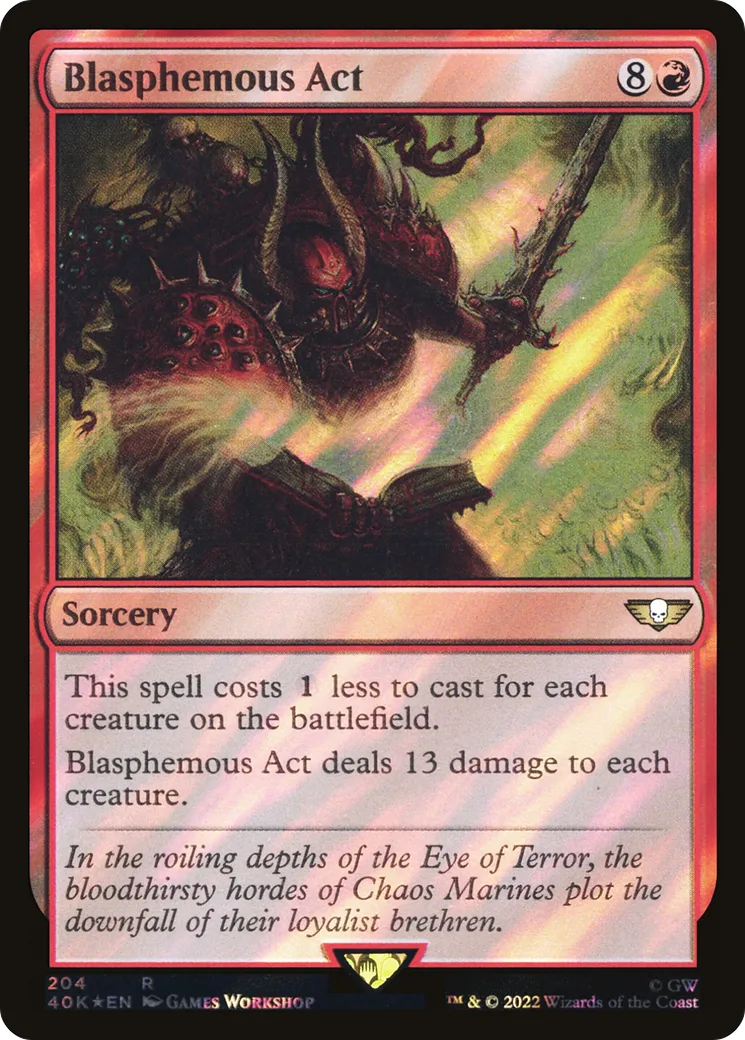 Acte blasphématoire — Warhammer 40,000 Commander — Magic: The Gathering