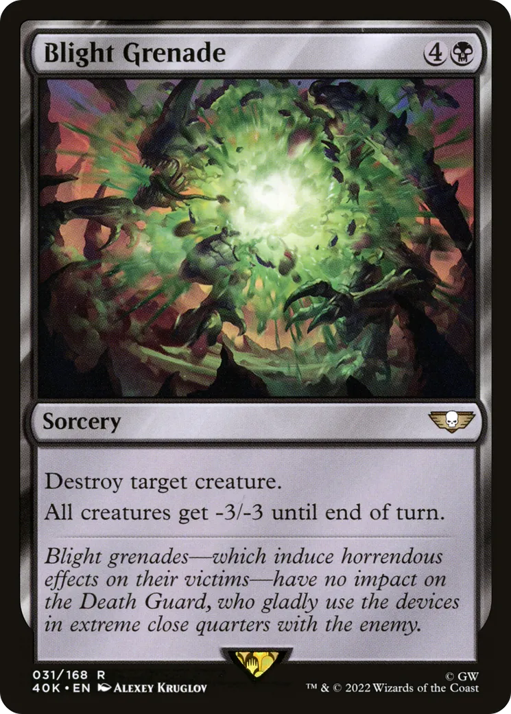 Blight Grenade — Warhammer 40,000 Commander — Magic: The Gathering