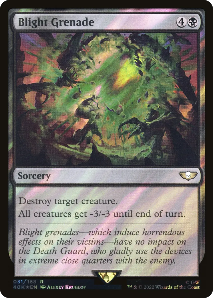 Blight Grenade — Warhammer 40,000 Commander — Magic: The Gathering