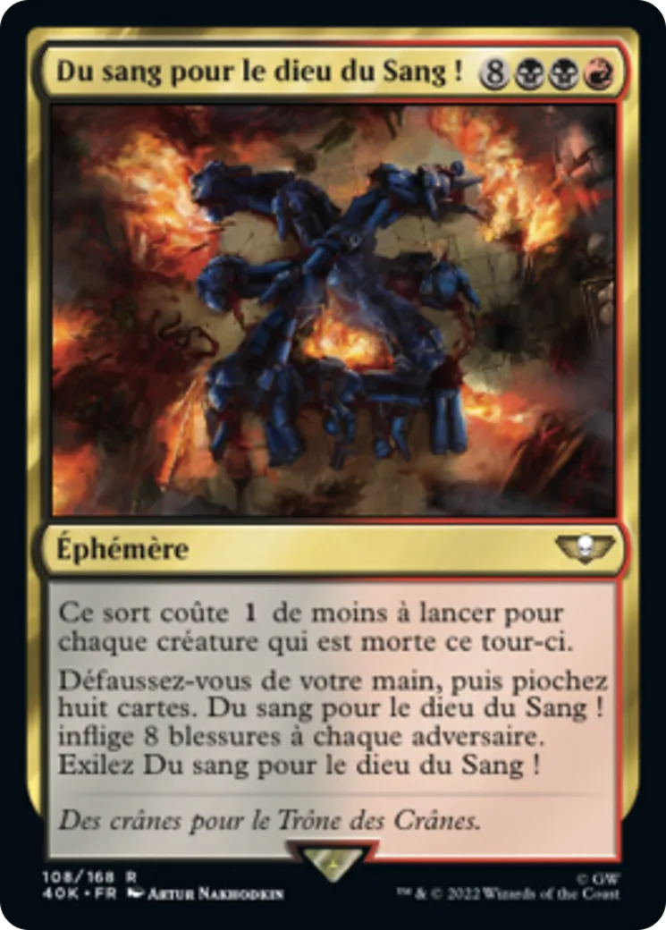 Du sang pour le dieu du Sang ! — Warhammer 40,000 Commander — Magic: The Gathering