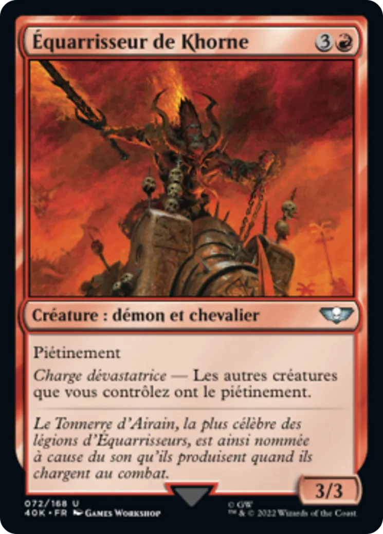 Équarrisseur de Khorne — Warhammer 40,000 Commander — Magic: The Gathering