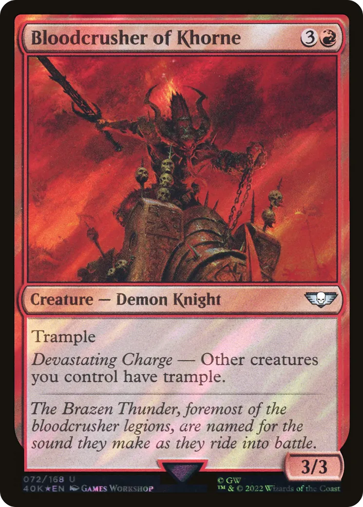 Bloodcrusher of Khorne — Warhammer 40,000 Commander — Magic: The Gathering