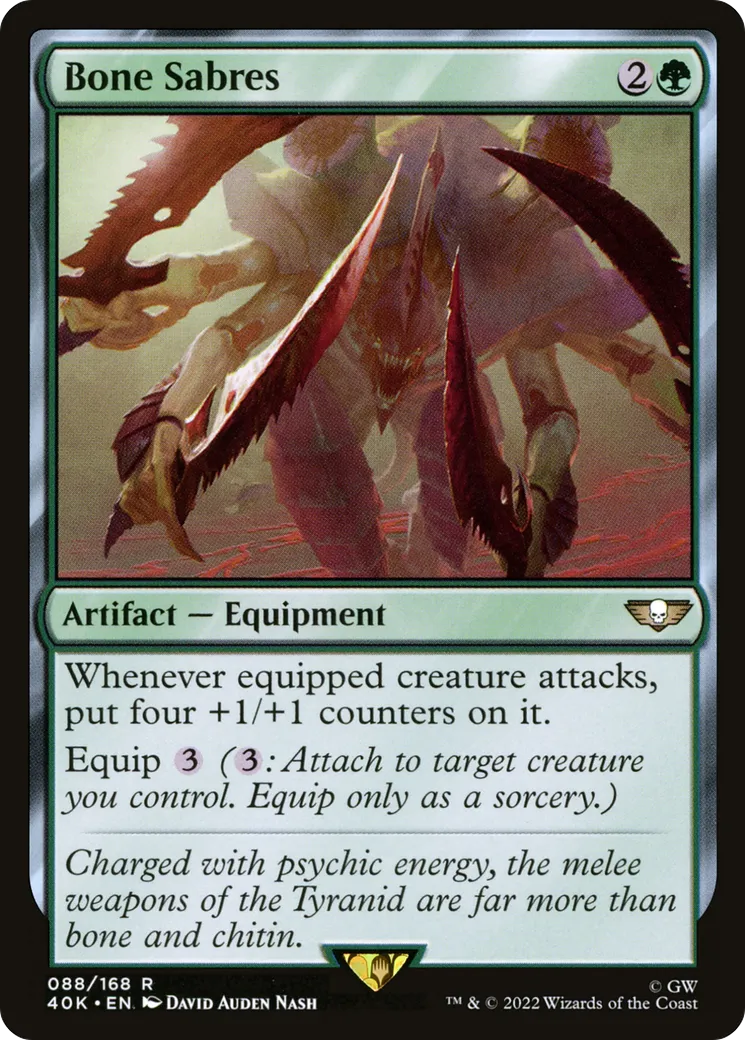 Bone Sabres — Warhammer 40,000 Commander — Magic: The Gathering