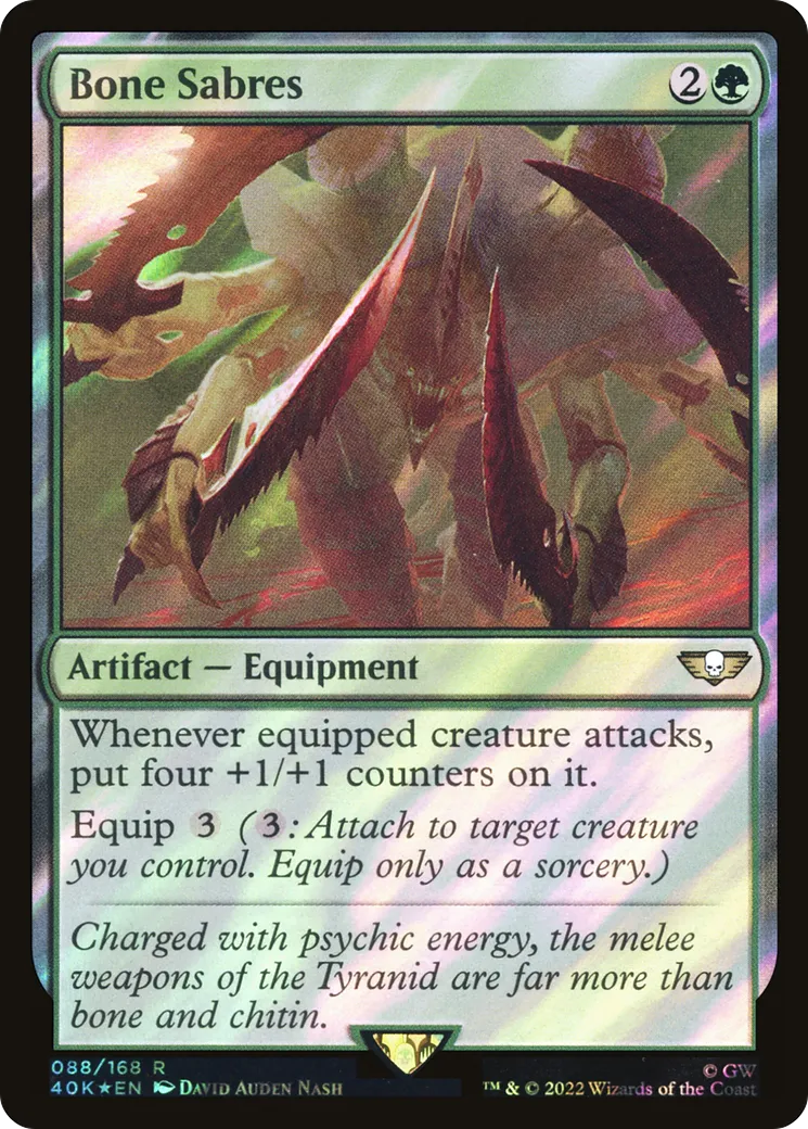 Bone Sabres — Warhammer 40,000 Commander — Magic: The Gathering