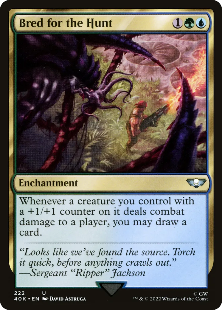 Dressé pour la chasse — Warhammer 40,000 Commander — Magic: The Gathering