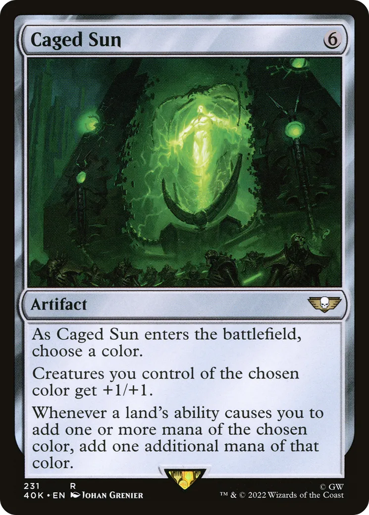 Soleil emprisonné — Warhammer 40,000 Commander — Magic: The Gathering