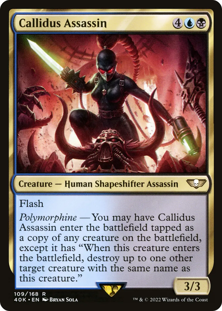 Assassin Callidus — Warhammer 40,000 Commander — Magic: The Gathering