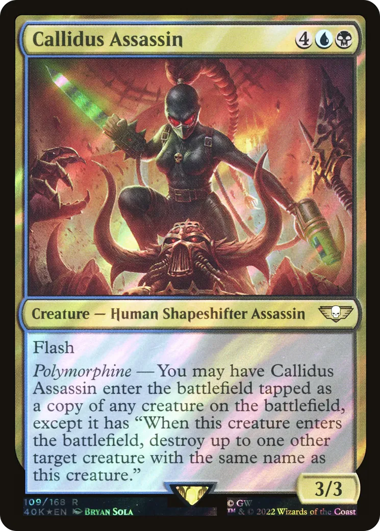 Callidus Assassin — Warhammer 40,000 Commander — Magic: The Gathering