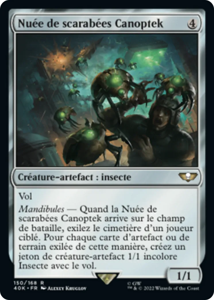 Nuée de scarabées Canoptek — Warhammer 40,000 Commander — Magic: The Gathering