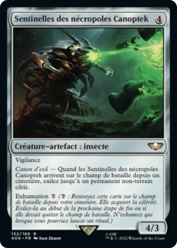 Sentinelles des nécropoles Canoptek — Warhammer 40,000 Commander — Magic: The Gathering