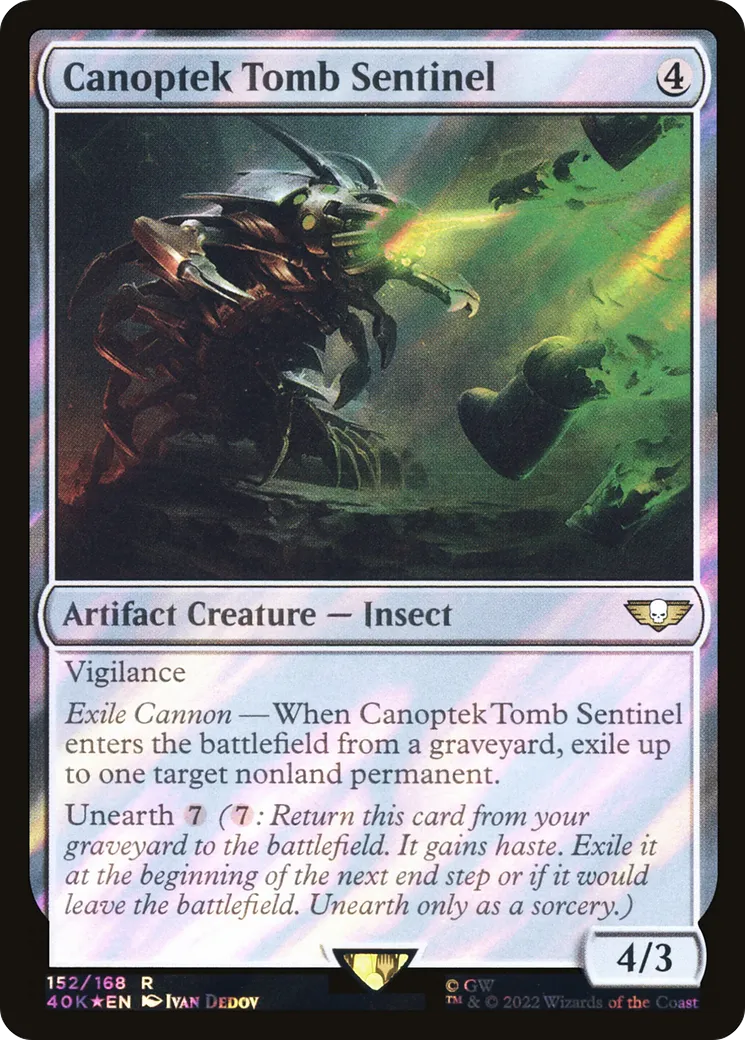 Sentinelles des nécropoles Canoptek — Warhammer 40,000 Commander — Magic: The Gathering