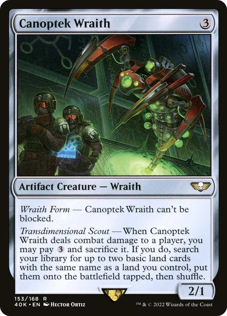Canoptek Wraith — Warhammer 40,000 Commander — Magic: The Gathering