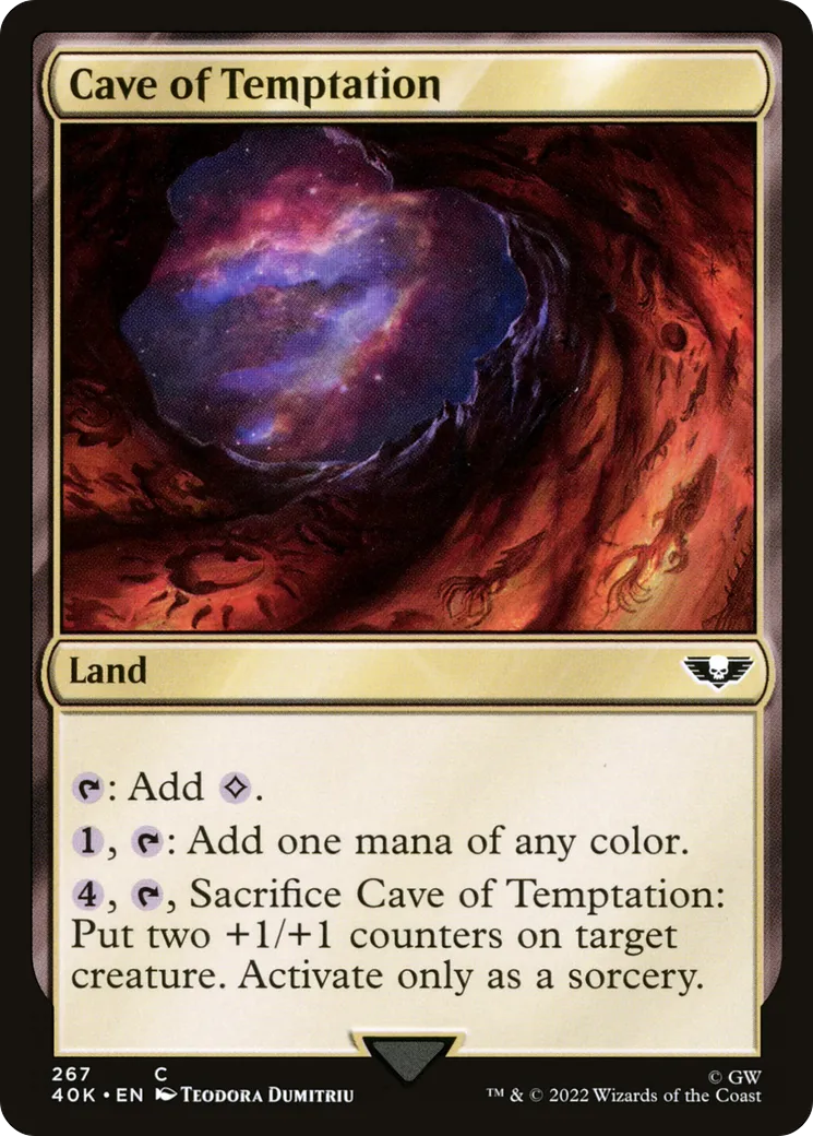 Caverne de la tentation — Warhammer 40,000 Commander — Magic: The Gathering