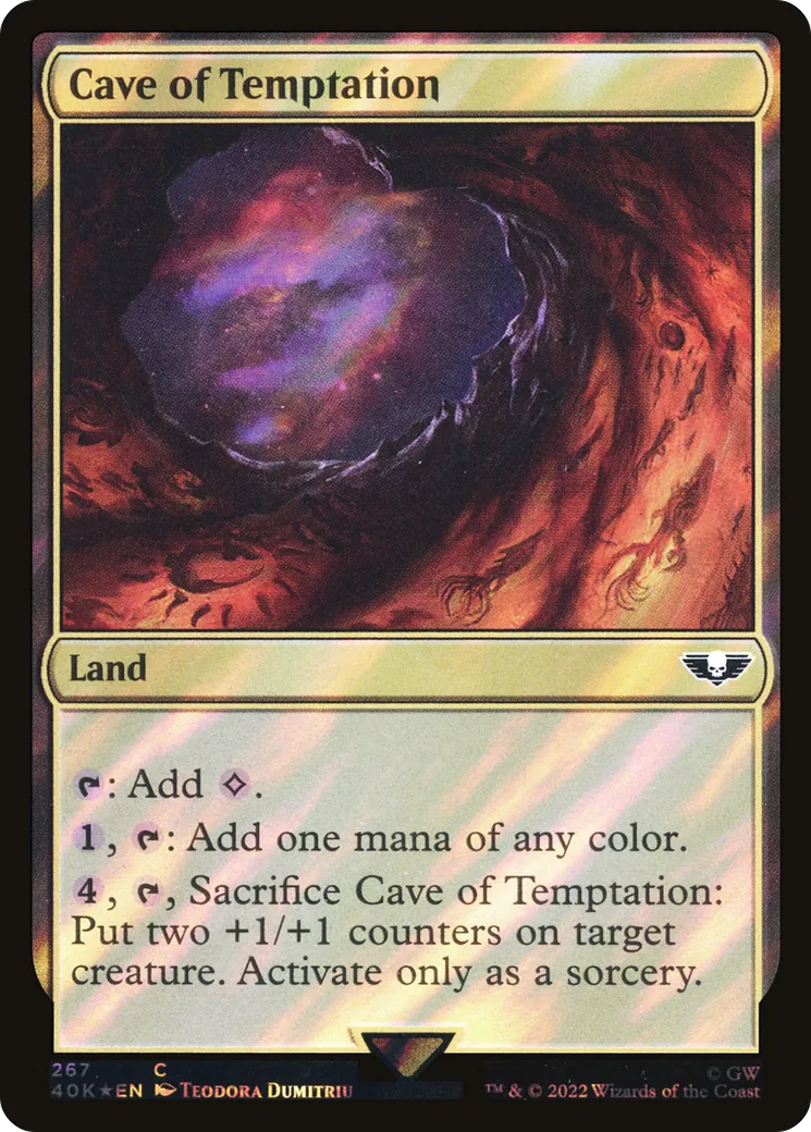 Caverne de la tentation — Warhammer 40,000 Commander — Magic: The Gathering