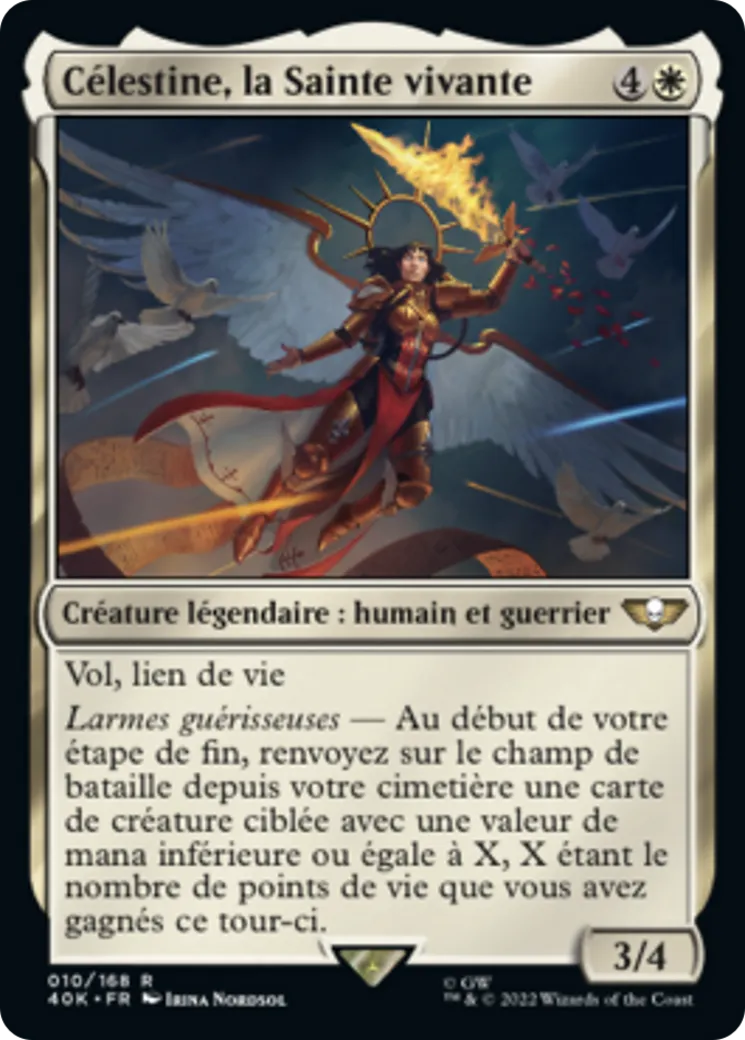 Célestine, la Sainte vivante — Warhammer 40,000 Commander — Magic: The Gathering