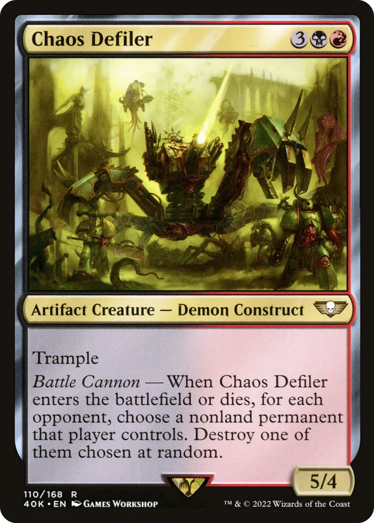 Defiler du Chaos — Warhammer 40,000 Commander — Magic: The Gathering
