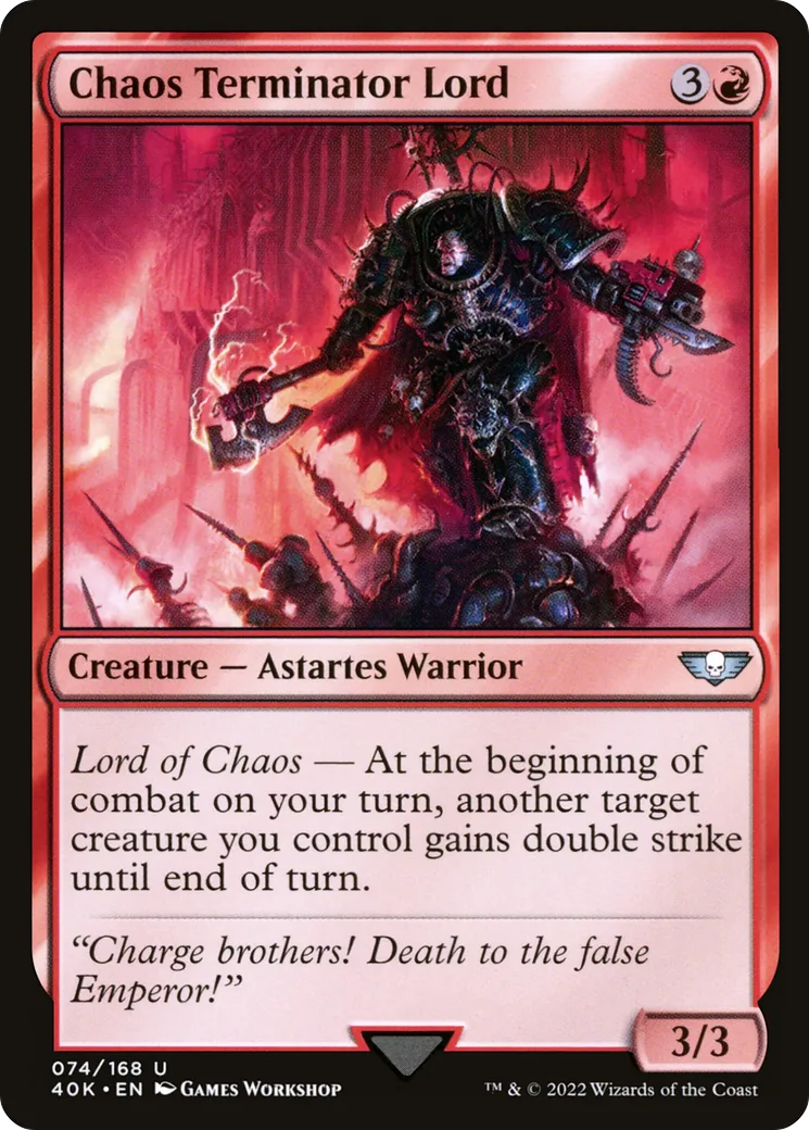 Chaos Terminator Lord — Warhammer 40,000 Commander — Magic: The Gathering
