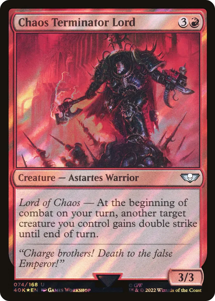 Chaos Terminator Lord — Warhammer 40,000 Commander — Magic: The Gathering