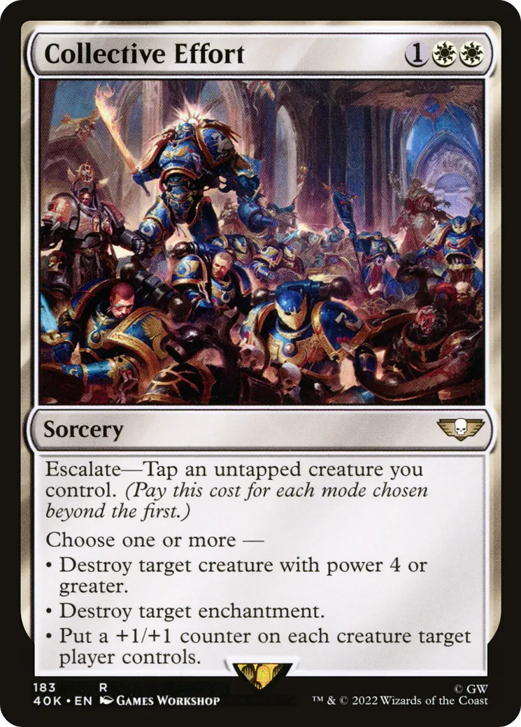 Effort collectif — Warhammer 40,000 Commander — Magic: The Gathering