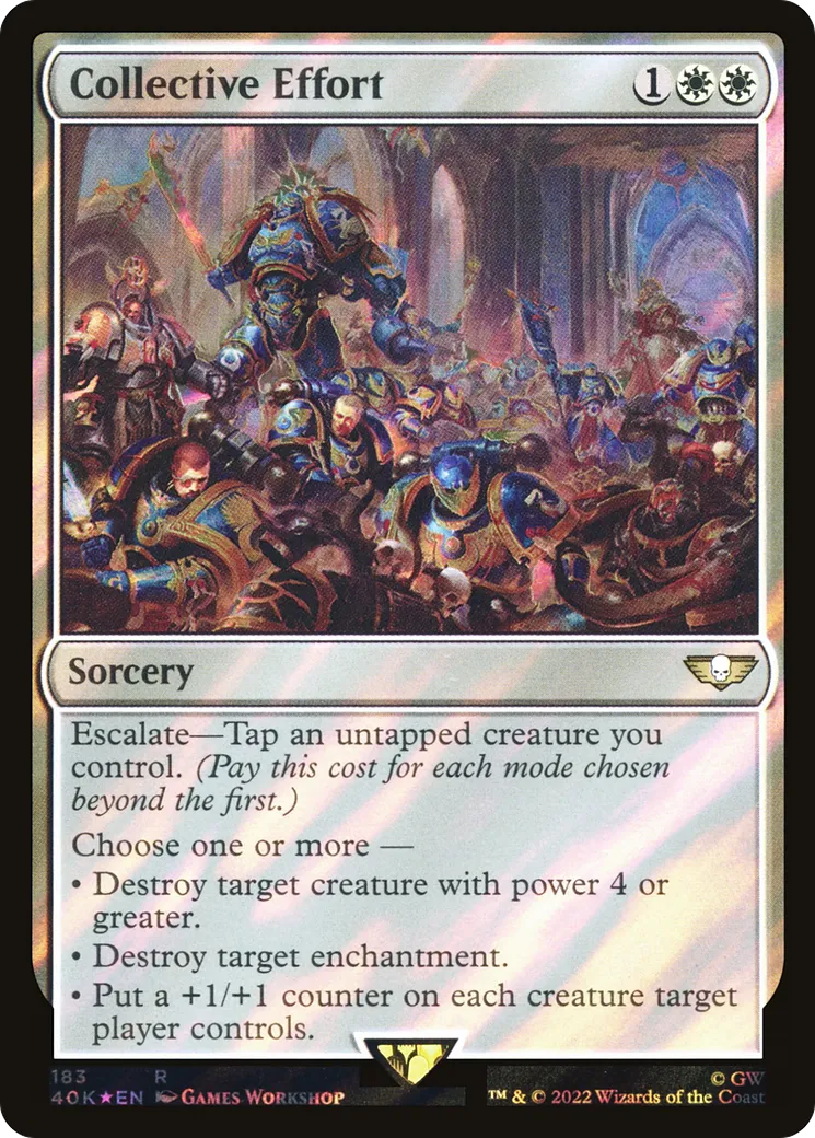 Effort collectif — Warhammer 40,000 Commander — Magic: The Gathering