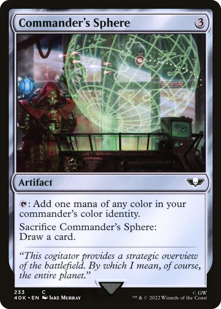 Sphère du commandant — Warhammer 40,000 Commander — Magic: The Gathering