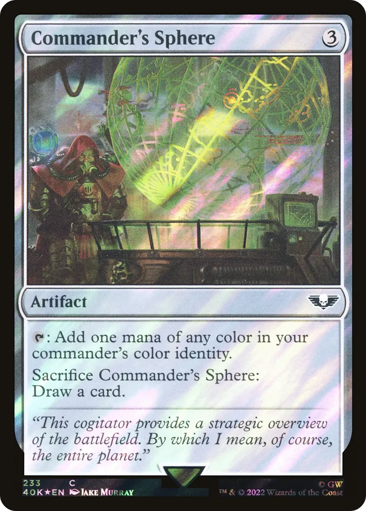 Sphère du commandant — Warhammer 40,000 Commander — Magic: The Gathering