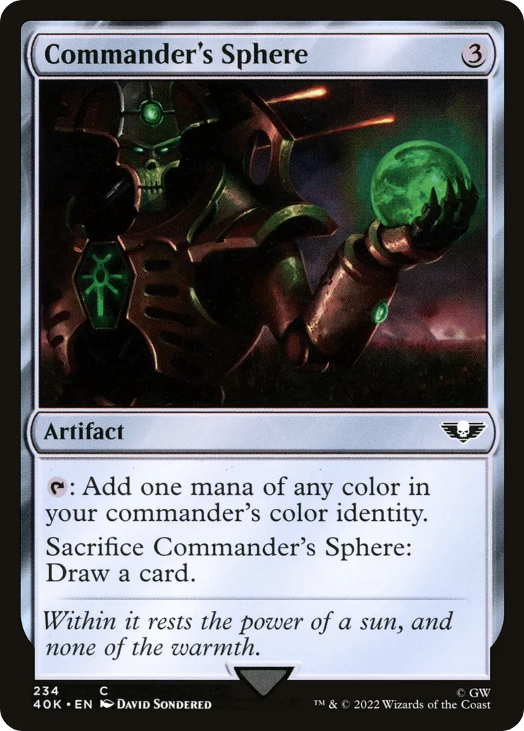 Sphère du commandant — Warhammer 40,000 Commander — Magic: The Gathering