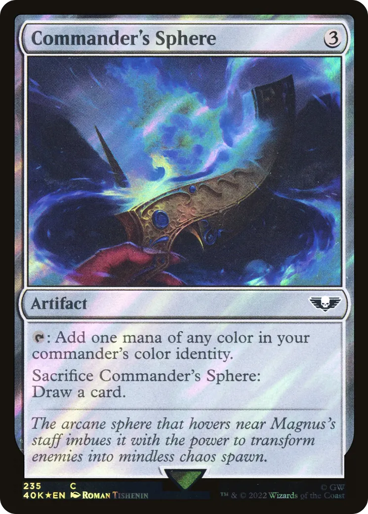 Sphère du commandant — Warhammer 40,000 Commander — Magic: The Gathering