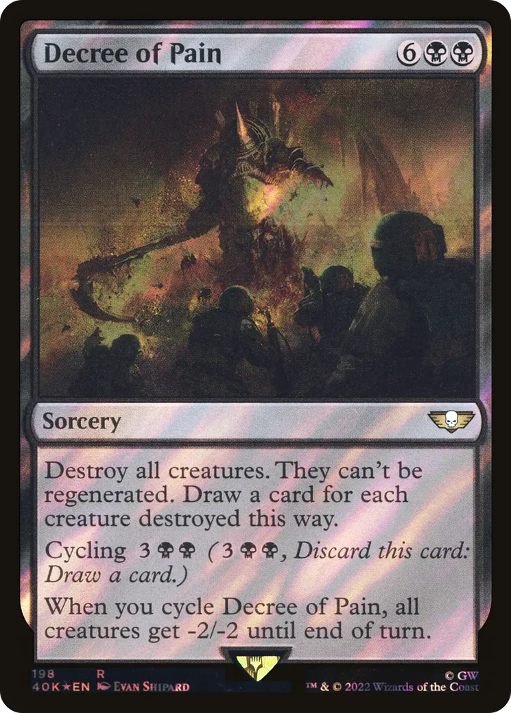 Décret de souffrance — Warhammer 40,000 Commander — Magic: The Gathering