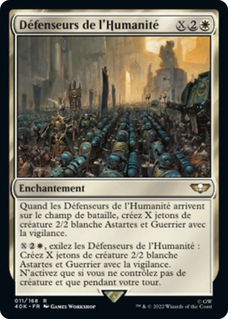 Défenseurs de l'Humanité — Warhammer 40,000 Commander — Magic: The Gathering
