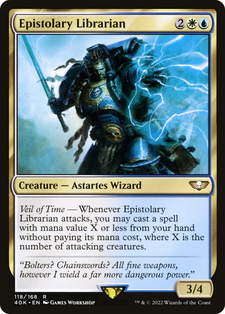 Epistolary Librarian — Warhammer 40,000 Commander — Magic: The Gathering