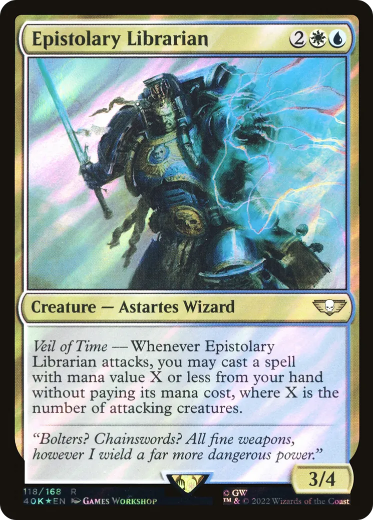 Epistolary Librarian — Warhammer 40,000 Commander — Magic: The Gathering