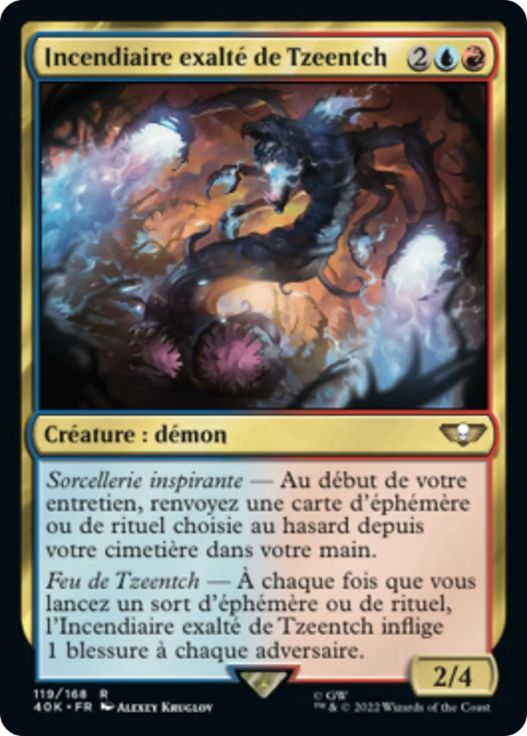 Incendiaire exalté de Tzeentch — Warhammer 40,000 Commander — Magic: The Gathering