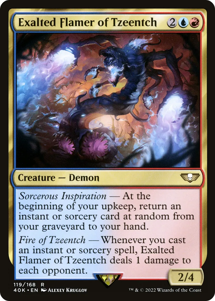 Incendiaire exalté de Tzeentch — Warhammer 40,000 Commander — Magic: The Gathering