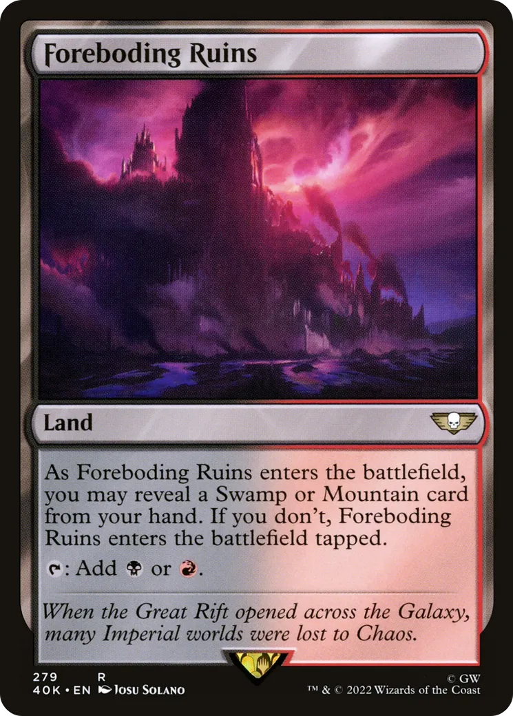 Ruines angoissantes — Warhammer 40,000 Commander — Magic: The Gathering