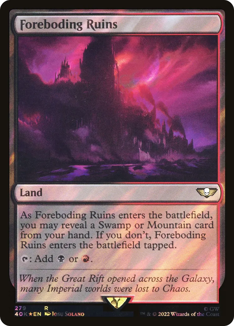 Ruines angoissantes — Warhammer 40,000 Commander — Magic: The Gathering