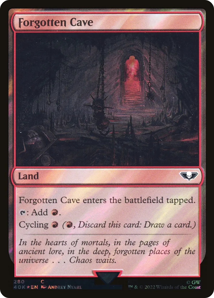 Caverne oubliée — Warhammer 40,000 Commander — Magic: The Gathering