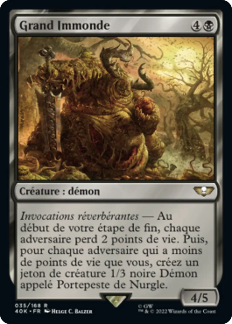 Grand Immonde — Warhammer 40,000 Commander — Magic: The Gathering