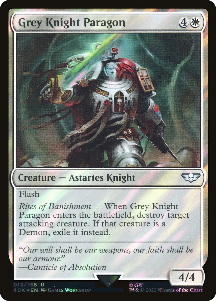 Grey Knight Paragon — Warhammer 40,000 Commander — Magic: The Gathering