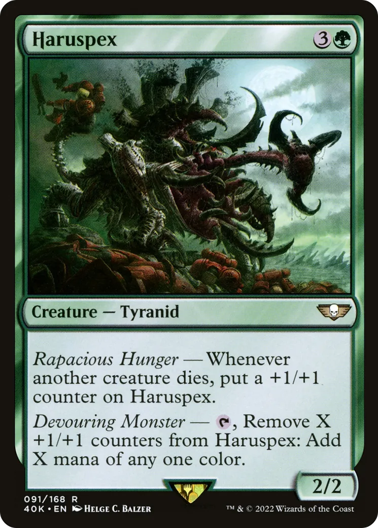 Haruspex tyranide — Warhammer 40,000 Commander — Magic: The Gathering