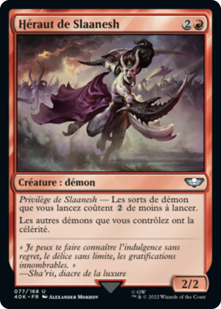 Héraut de Slaanesh — Warhammer 40,000 Commander — Magic: The Gathering
