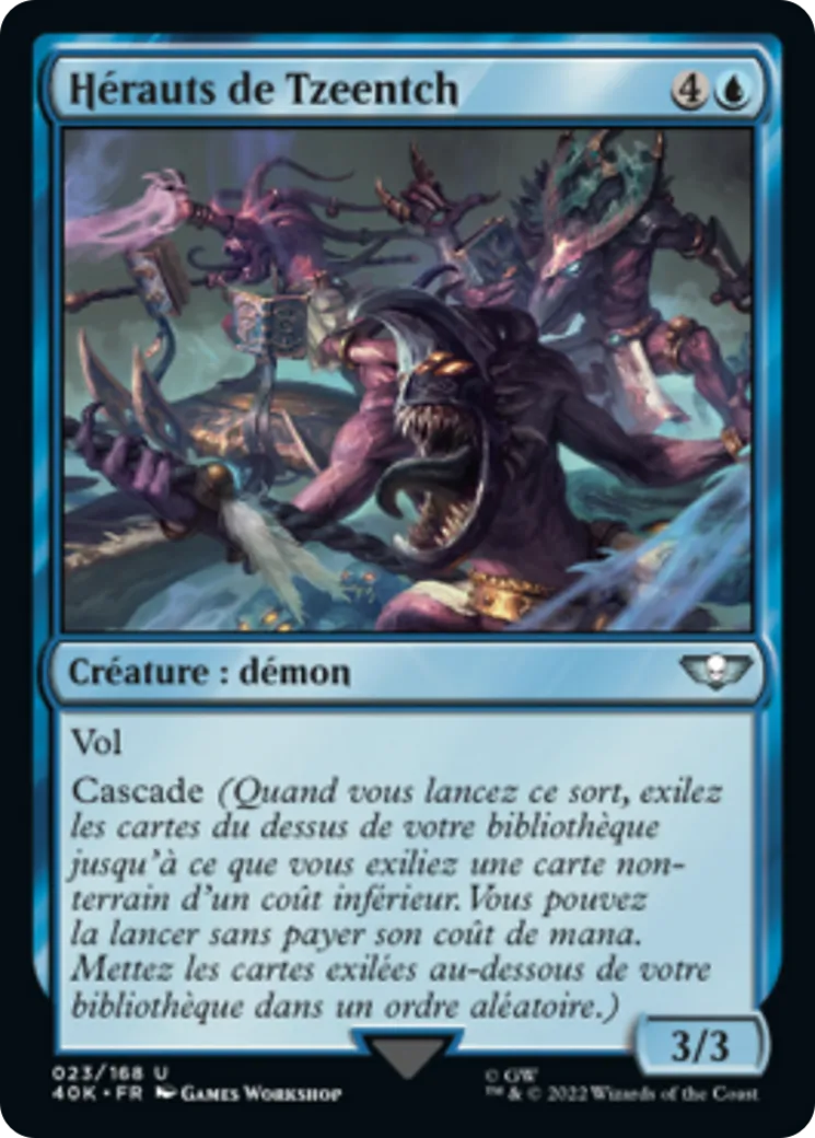 Hérauts de Tzeentch — Warhammer 40,000 Commander — Magic: The Gathering