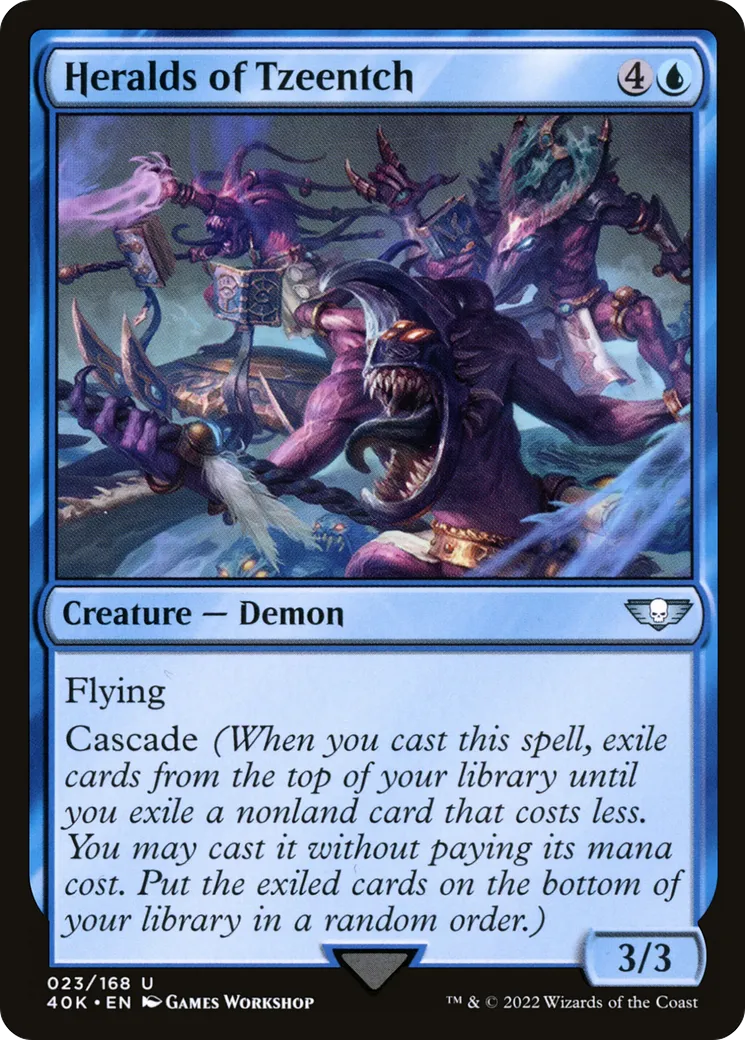 Heralds of Tzeentch — Warhammer 40,000 Commander — Magic: The Gathering