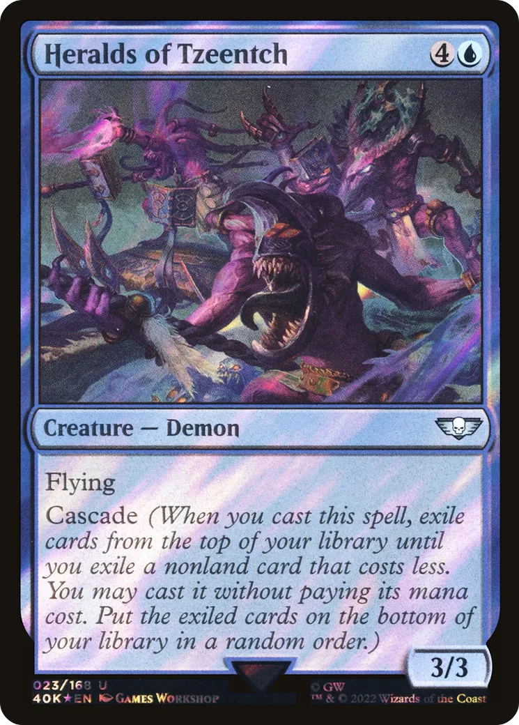 Heralds of Tzeentch — Warhammer 40,000 Commander — Magic: The Gathering