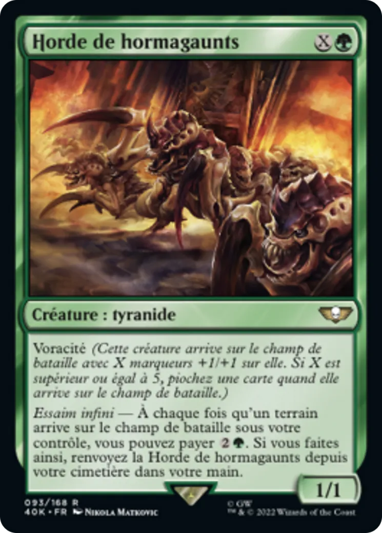 Horde de hormagaunts — Warhammer 40,000 Commander — Magic: The Gathering