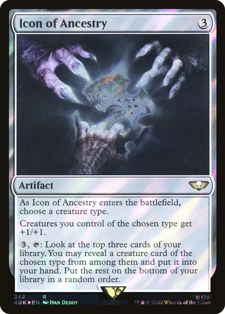 Icône de l'Ascendance — Warhammer 40,000 Commander — Magic: The Gathering